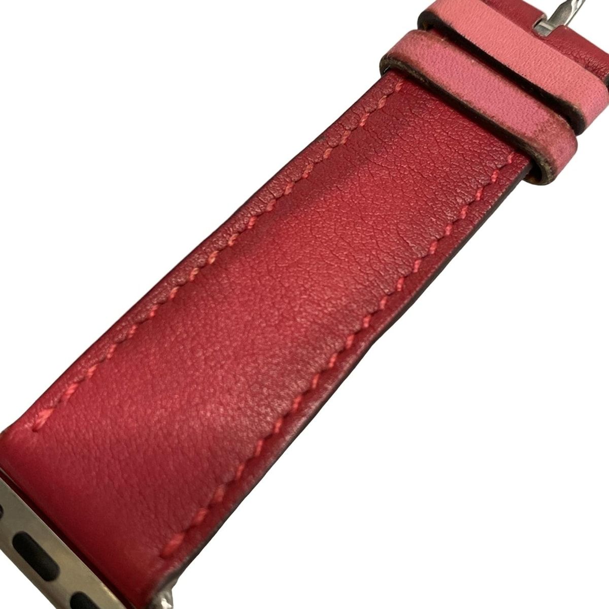  エルメス 小物 - MTQ 82 FE A ローズアザレ×ローズエクストリーム×ボルドー 腕時計替えベルト Apple Watch Hermes 40 mm シンプルトゥール その他 小物