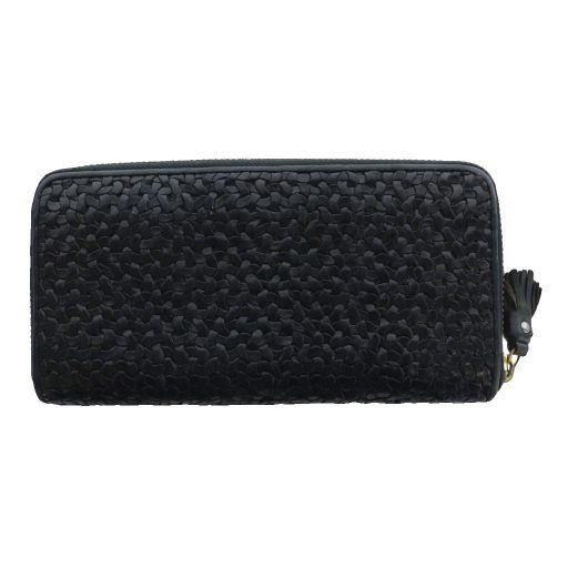 新品未使用　アニヤハインドマーチ　長財布　ラウンドジップ　リボン柄 アニヤハインドマーチ ANYA HINDMARCH ラウンドジップロングウォレット