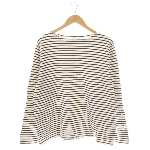 ゴールド GOLD 東洋エンタープライズ ボーダー柄ボートショーツカットソー 長袖 S ホワイト ネイビー HK OS AD