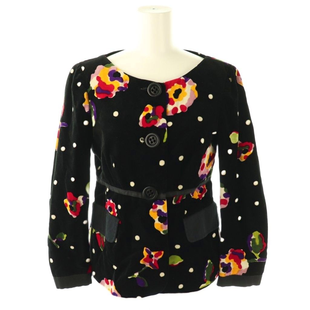 イタリア製MOSCHINO CHEAPANDCHIC 花柄テーラードジャケット イタリア製MOSCHINO CHEAPANDCHIC 花柄テーラードジャケット