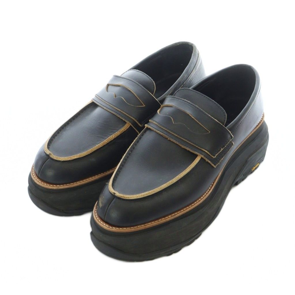 サカイ sacai ダブルコインローファープラットフォーム ローファー