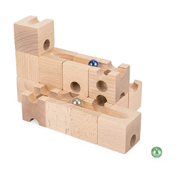 最終値下げ！箱なし美品！　キュボロ　クゴリーノ　積み木　知育　おもちゃ　玩具 cuboro cugolino キュボロ/クボロ クゴリーノ - 木のおもちゃ赤ちゃん