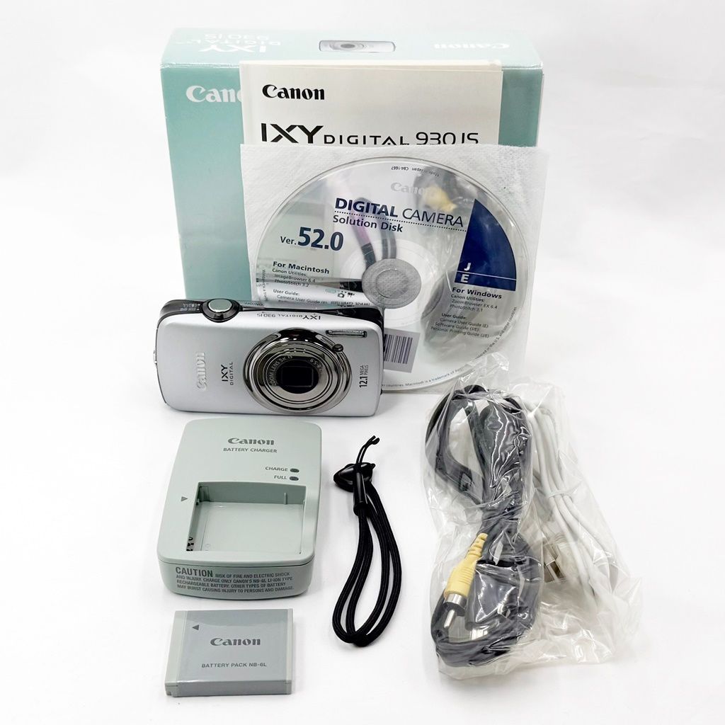 キヤノン CANON IXY DIGITAL 930 IS シルバー コンデジ カメラ 中古