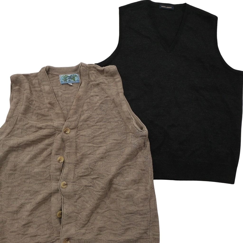 古着卸 まとめ売り ニットベスト セーター 8枚セット (メンズ S /M