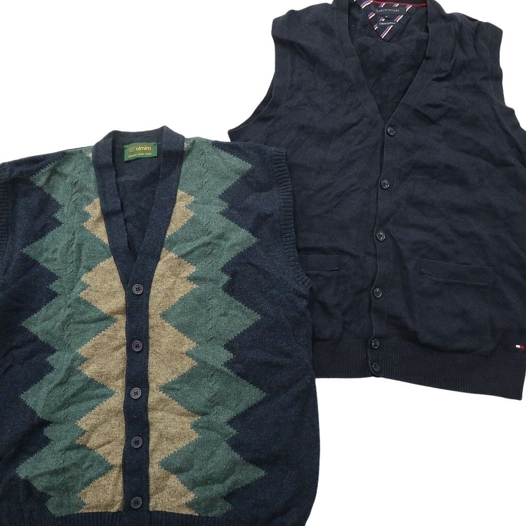 古着卸 まとめ売り ニットベスト セーター 8枚セット (メンズ M /L