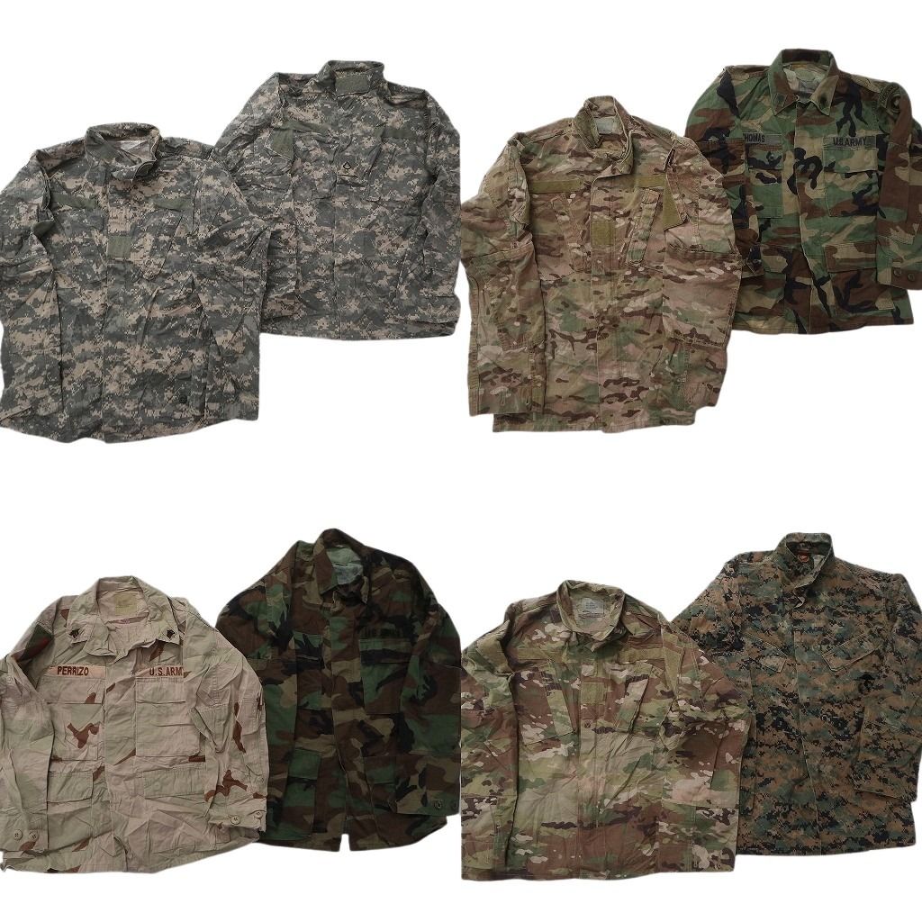 古着卸 米軍実物 カモ柄 フィールドジャケット ミリタリー 8枚セット
