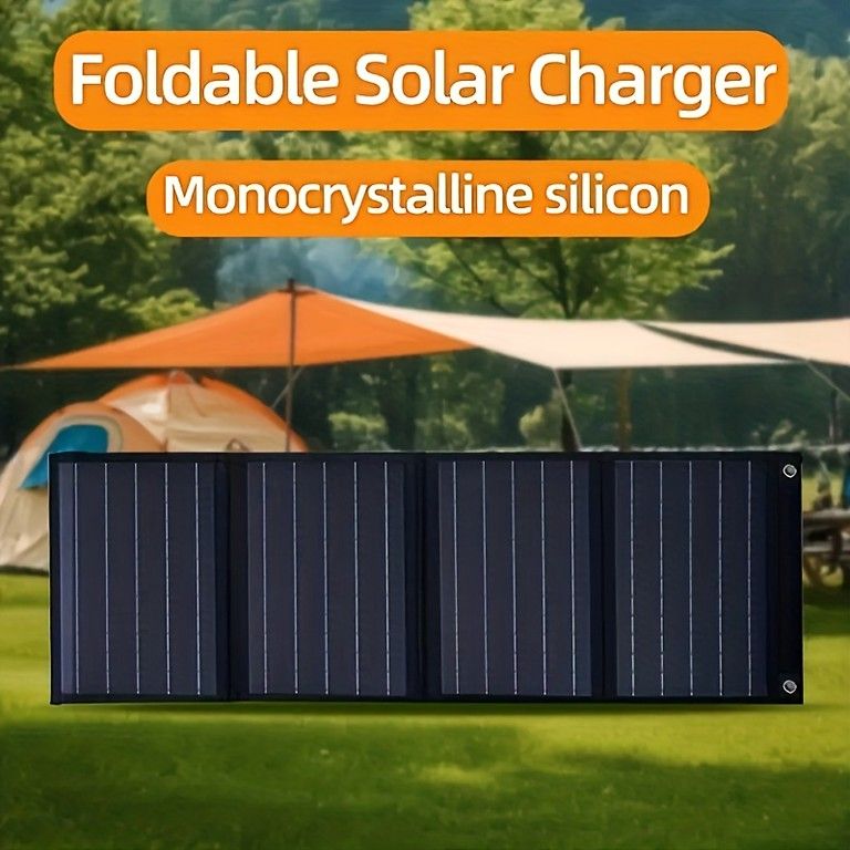  120 W高出力 折りたたみ式ソーラーパネル USB-C|DC出力対応 単結晶シリコン採用 スマホ|タブレット|ノートPC充電 アウトドア|防災|キャンプに ランタン ライト ランタン