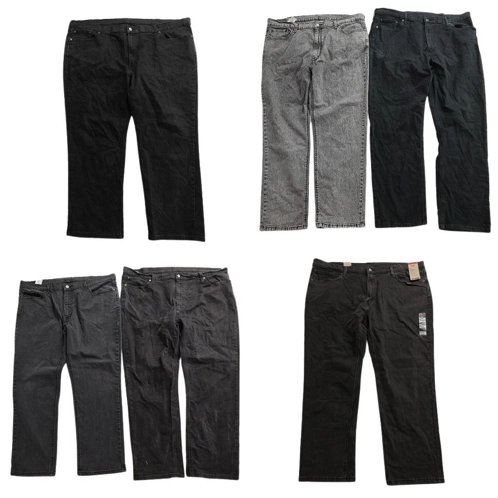 古着卸 まとめ売り リーバイス ブラックデニム パンツ セット メンズ 42 |44 |46 |50 ビッグサイズ 古着 ND 0003