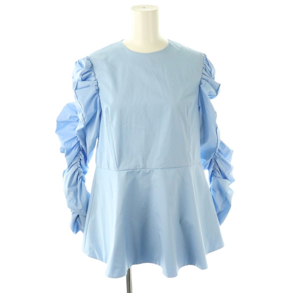 ヘイヴ Heve 袖シャーリングブラウス F ライトブルー /DO □OS - メルカリ
