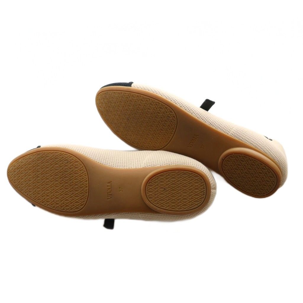  ヴィヴァイア VIVAIA タミア メリージェーン Tamia Mary-Jane フラットシューズ アーモンドトゥ 37 ベージュ 黒 ブラック SS OS その他 靴