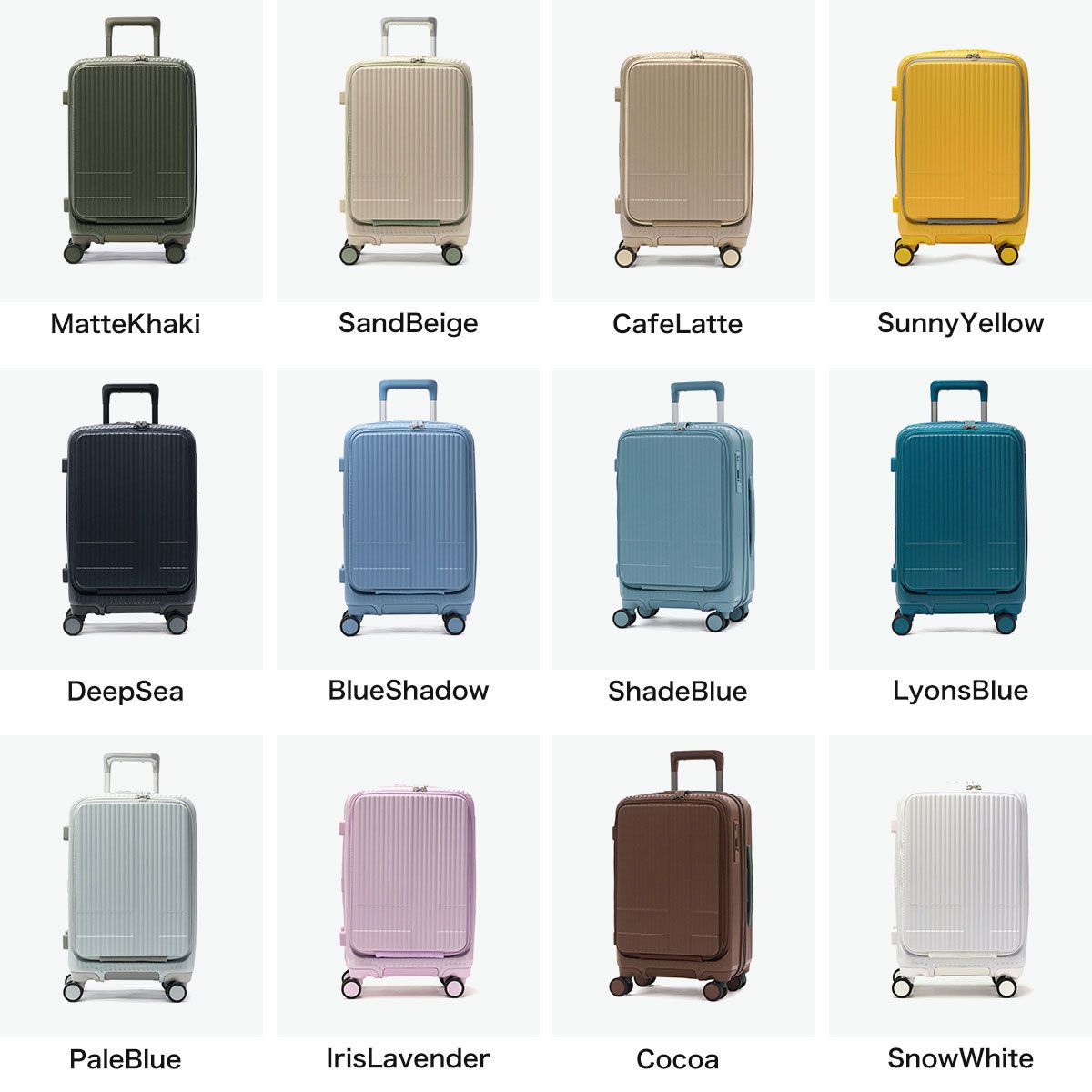  2年保証 イノベーター スーツケース 機内持ち込み フロントオープン 軽量 innovator キャリーケース suitcase 小さめ Sサイズ ストッパー TSAロック 3泊 4泊 Extreme Journey 38 L Cabin INV 50 キャリーケース バッグ
