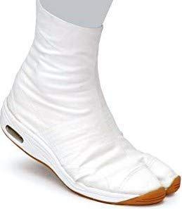 荘快堂 飛脚たび 祭り足袋 エアークッション足袋 白 24 5 195 e 60 ef