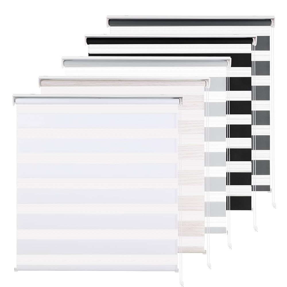 「訳あり新品外箱段ボールにキズ・汚れあり・中身は新品です」ロールスクリーン 調光 チェーン式 採光 遮熱 遮光 丈220cm 幅75cm ブラック