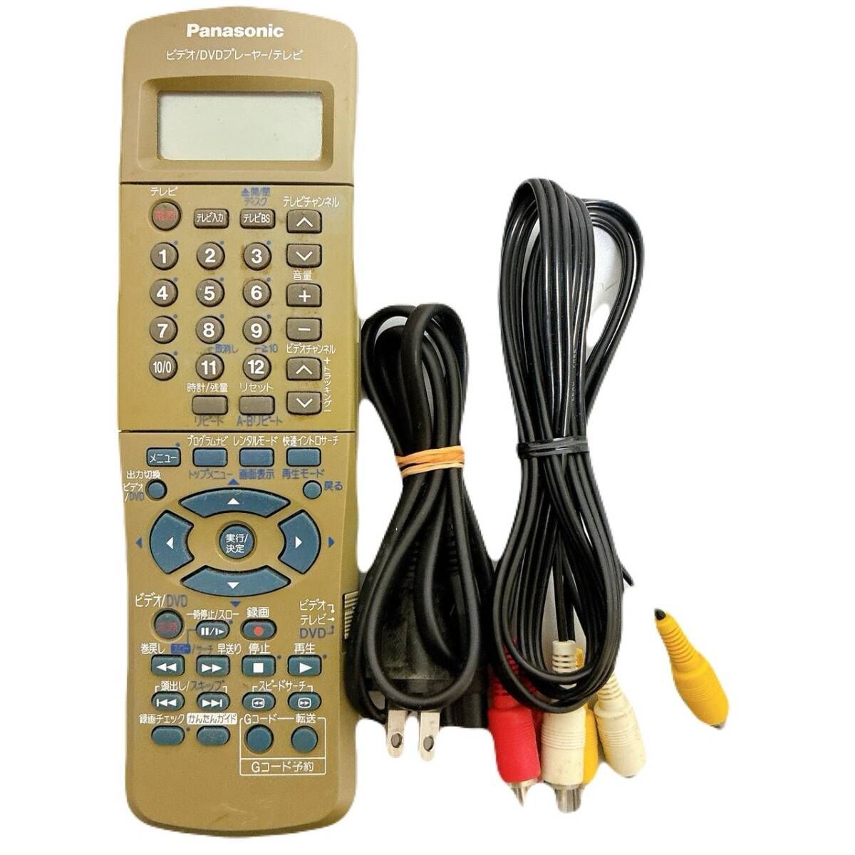 整備品 Panasonic パナソニック ビデオ一体型DVDプレーヤー NV-VHD 1 リモコン付 ケーブル付