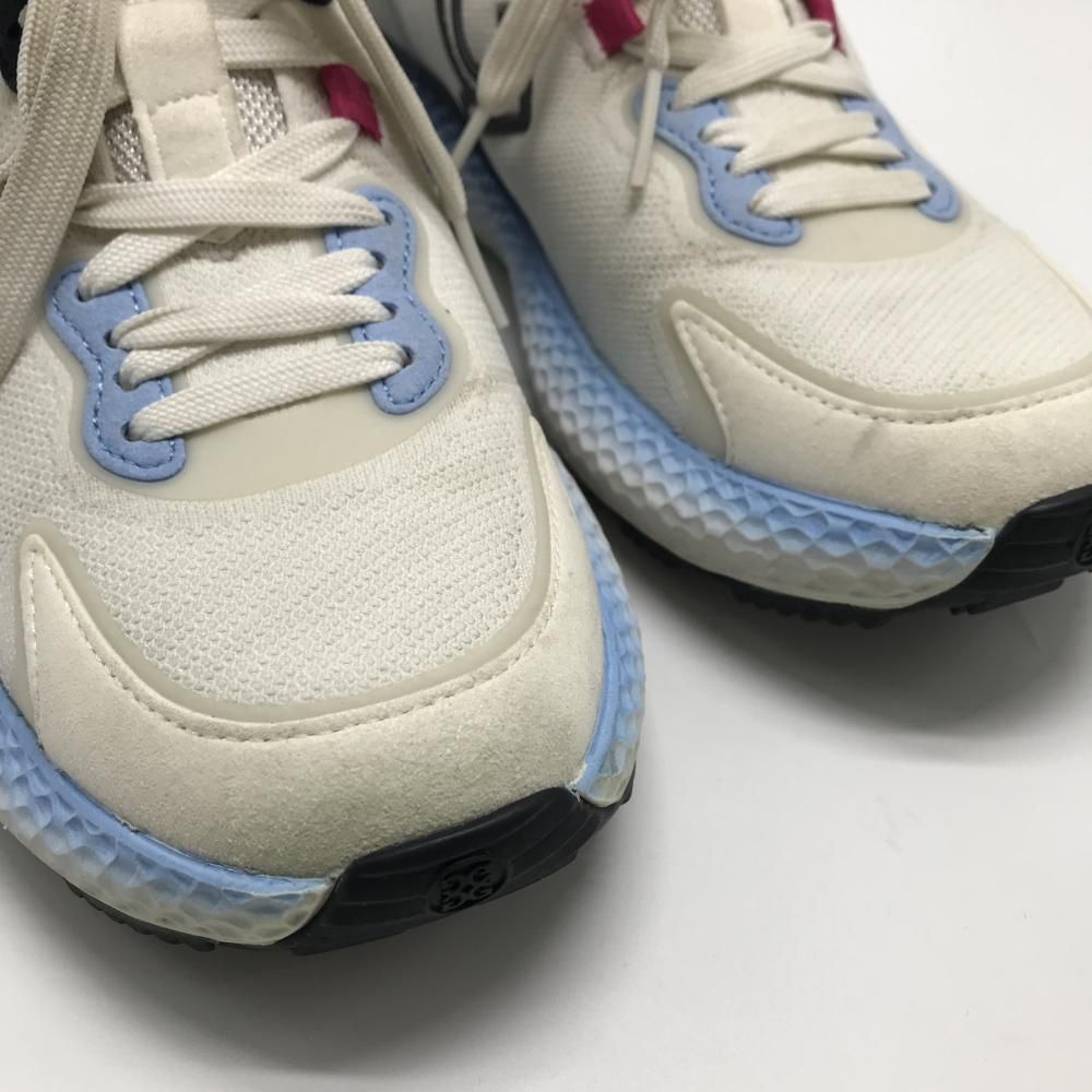 美品】ジーフォア ゴルフシューズ 白×ライトブルー G4MS22EF41 MENS