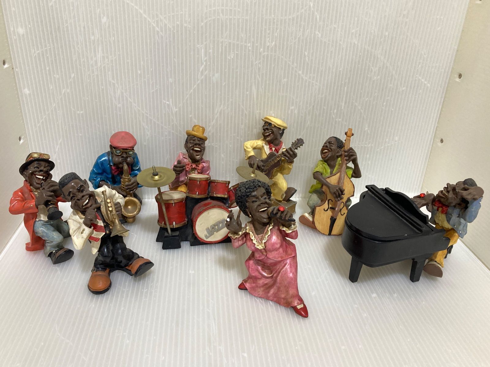 アンティーク 陶器製 ジャズバンド 置物 8体セット - メルカリ
