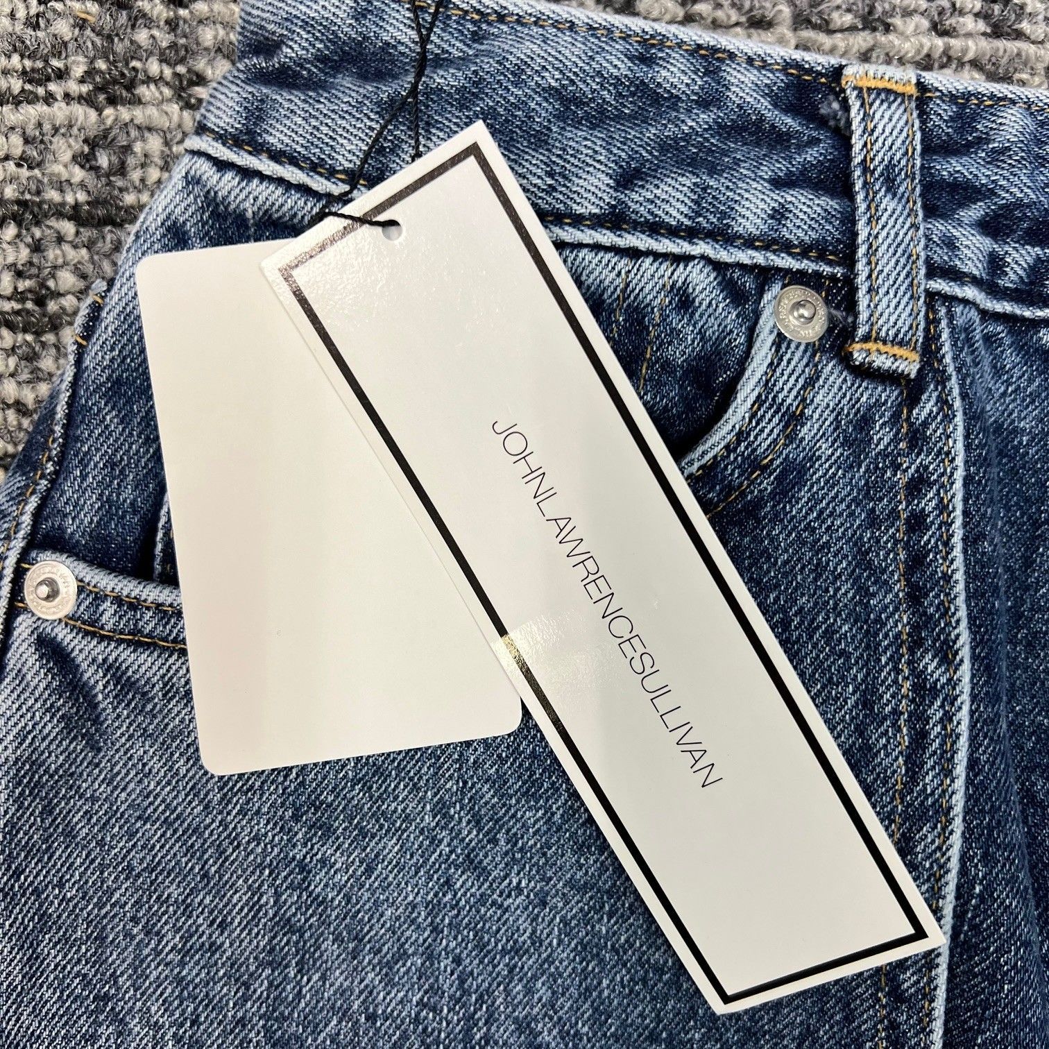 参考上代46200円 未使用品 JOHN LAWRENCE SULLIVAN WASHED DENIM