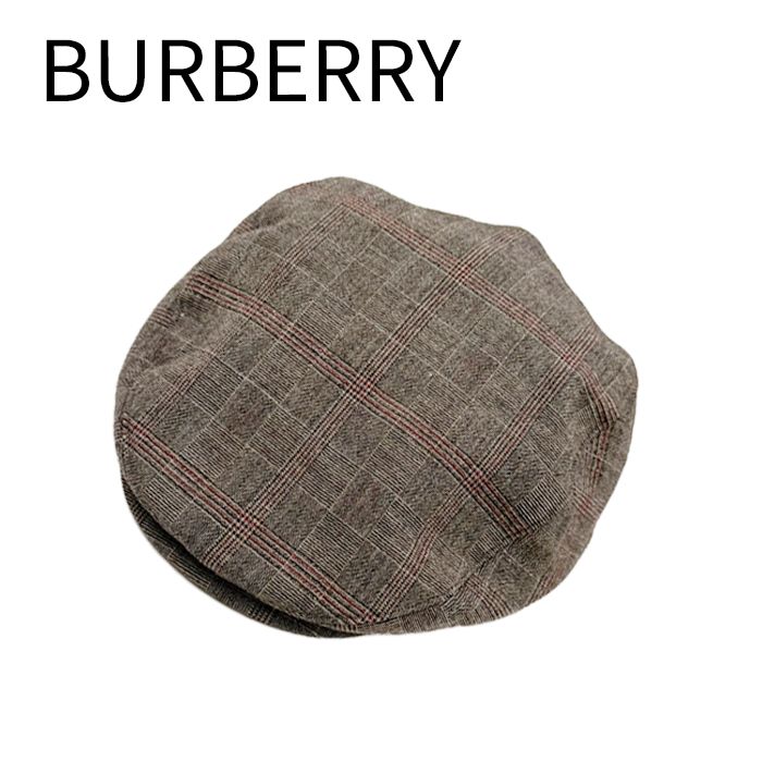 BURBERRY バーバリー ハンチング 帽子 グレンチェック ノバチェック