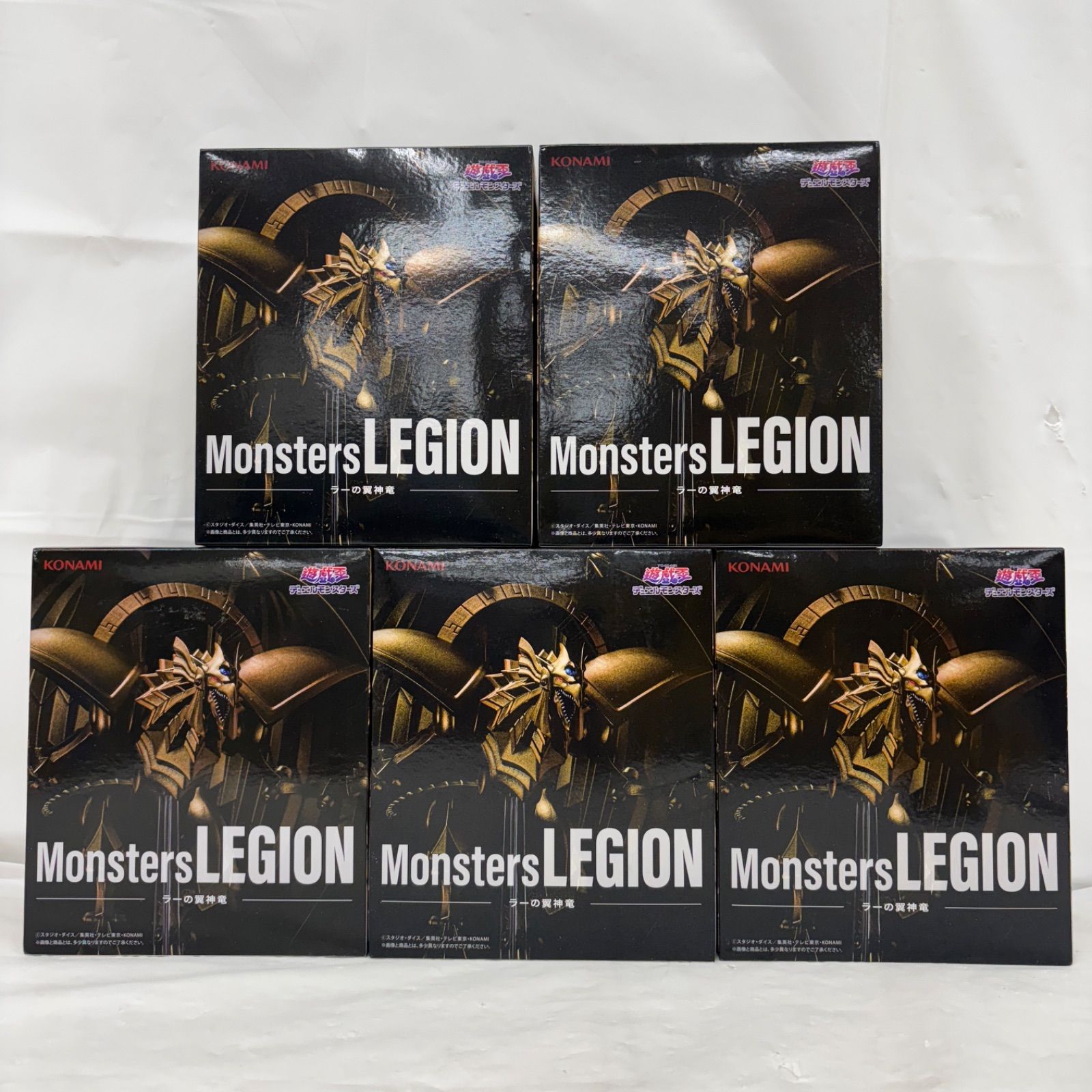 未開封 遊戯王 Monsters LEGION ラーの翼神竜 5個セット LFQ424 f101