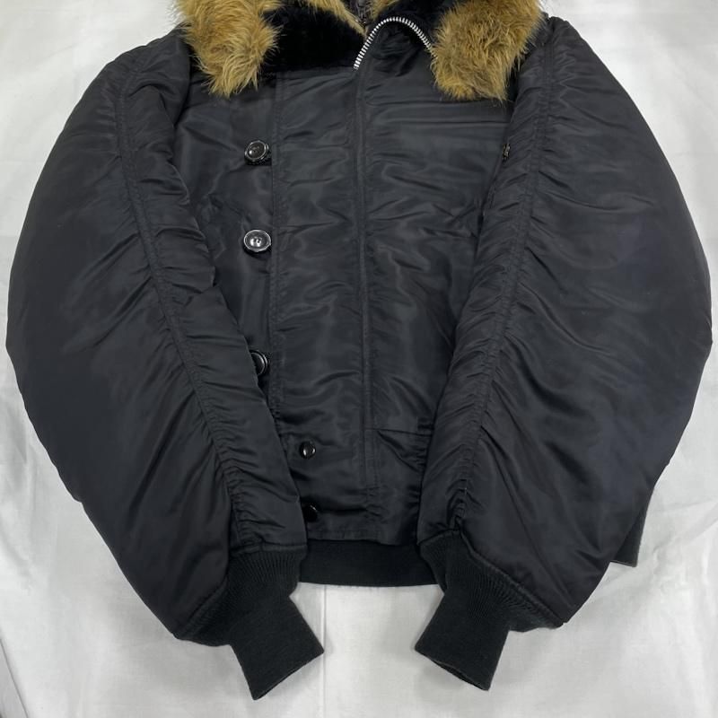 アルファ N-2B フライト ジャケット ミリタリー 短丈 ファー ジップ