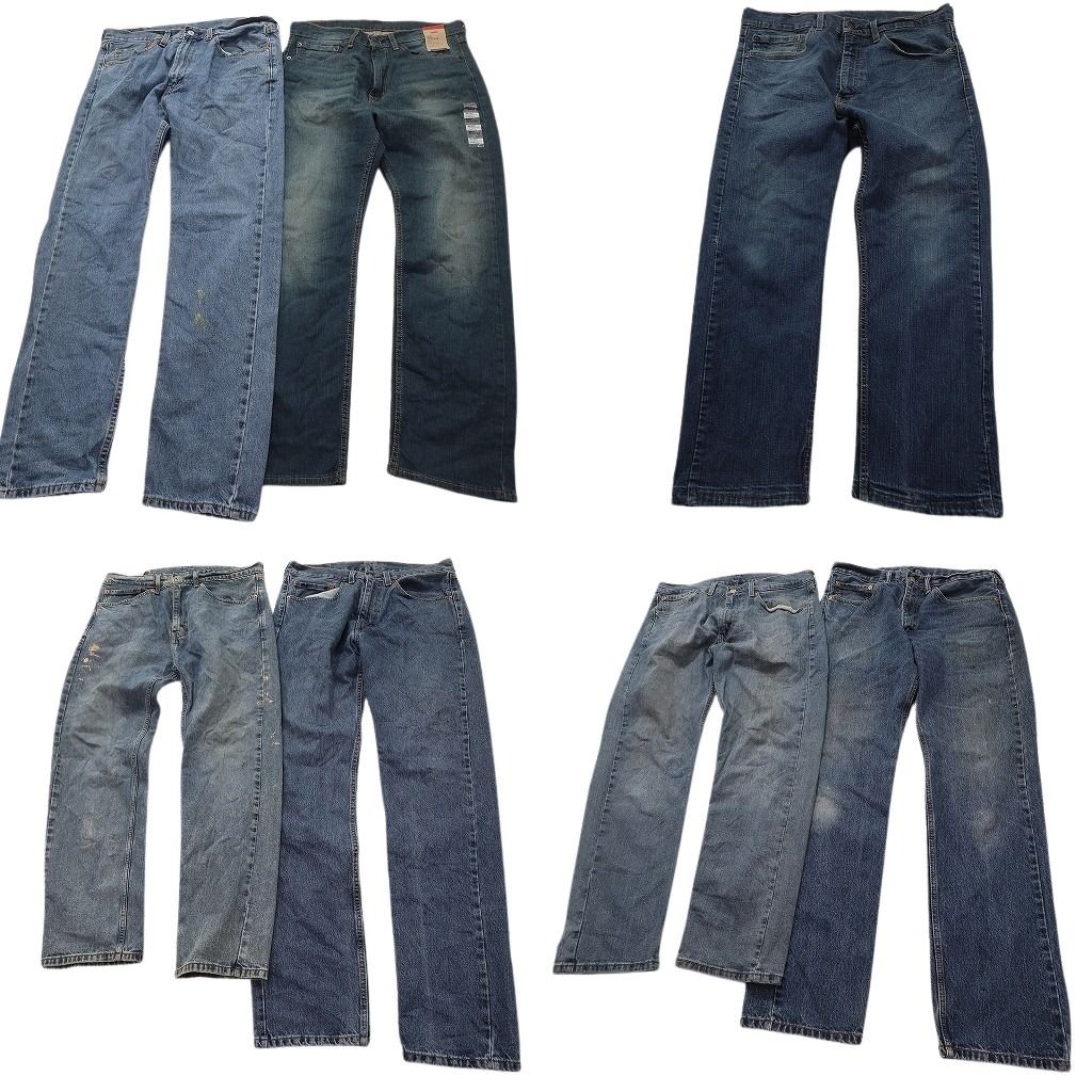 古着卸 リーバイス 505 デニム パンツ セット メンズ 35 34 ペインティング 古着 NC 9996