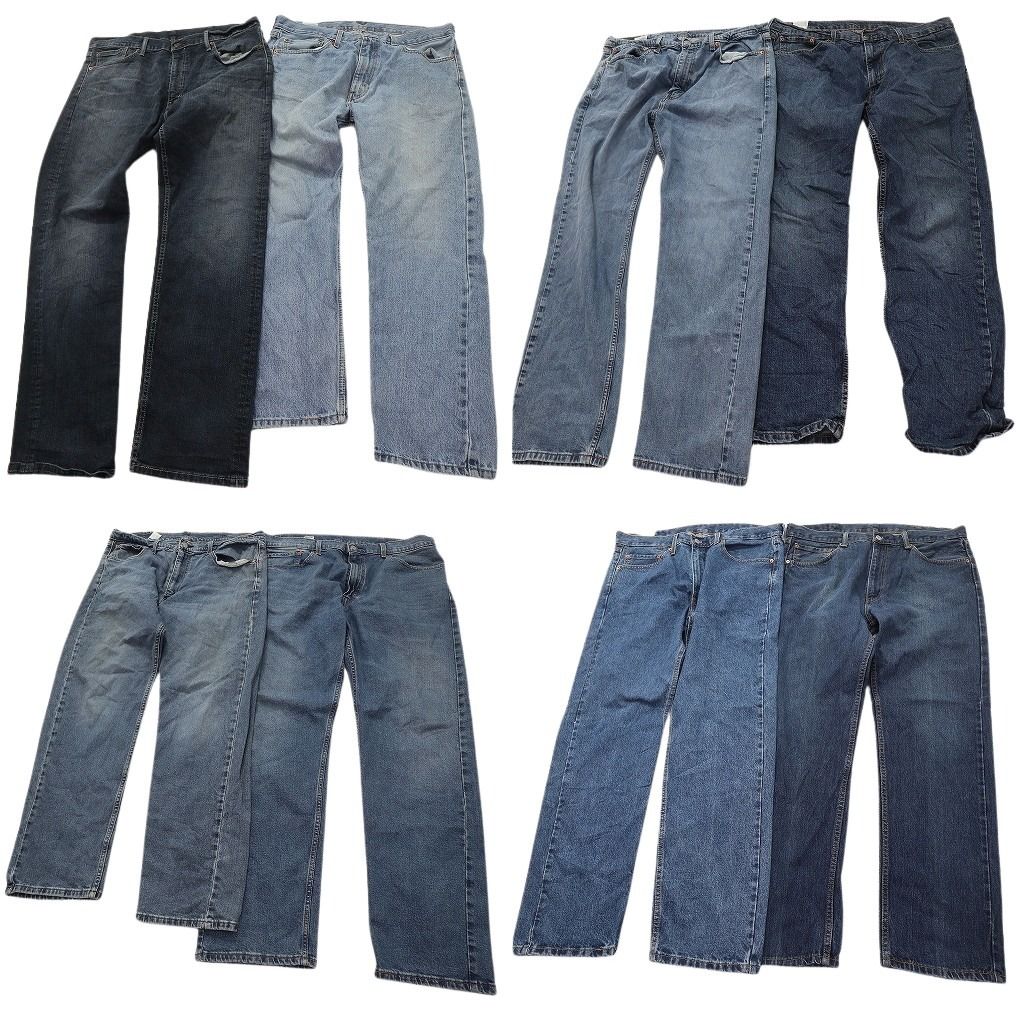 古着卸 まとめ売り リーバイス 505 デニム パンツ セット メンズ 38 インディゴブルー フェード アメカジ 古着 NC 9987