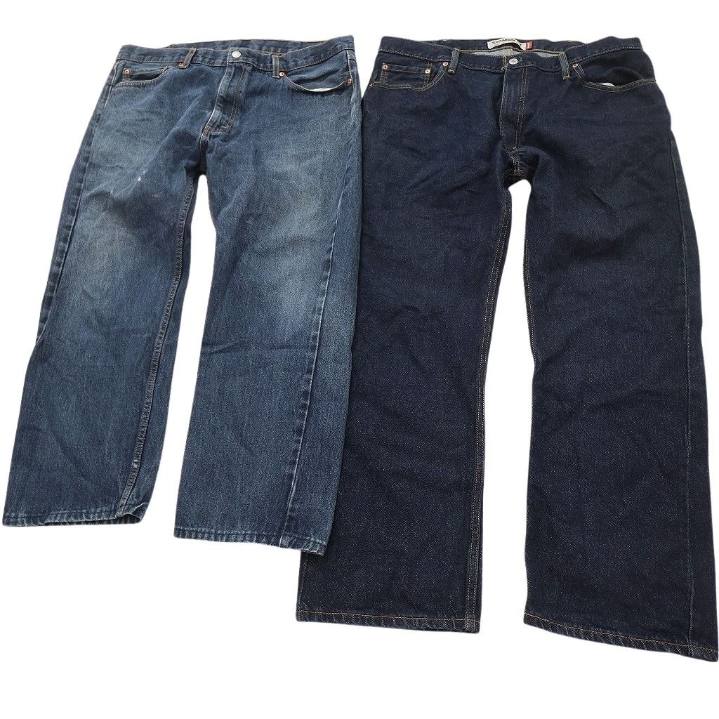 古着卸 まとめ売り リーバイス 505 デニム パンツ セット メンズ 44 |42 |40 ペインティング インディゴブルー 古着 NC 9985