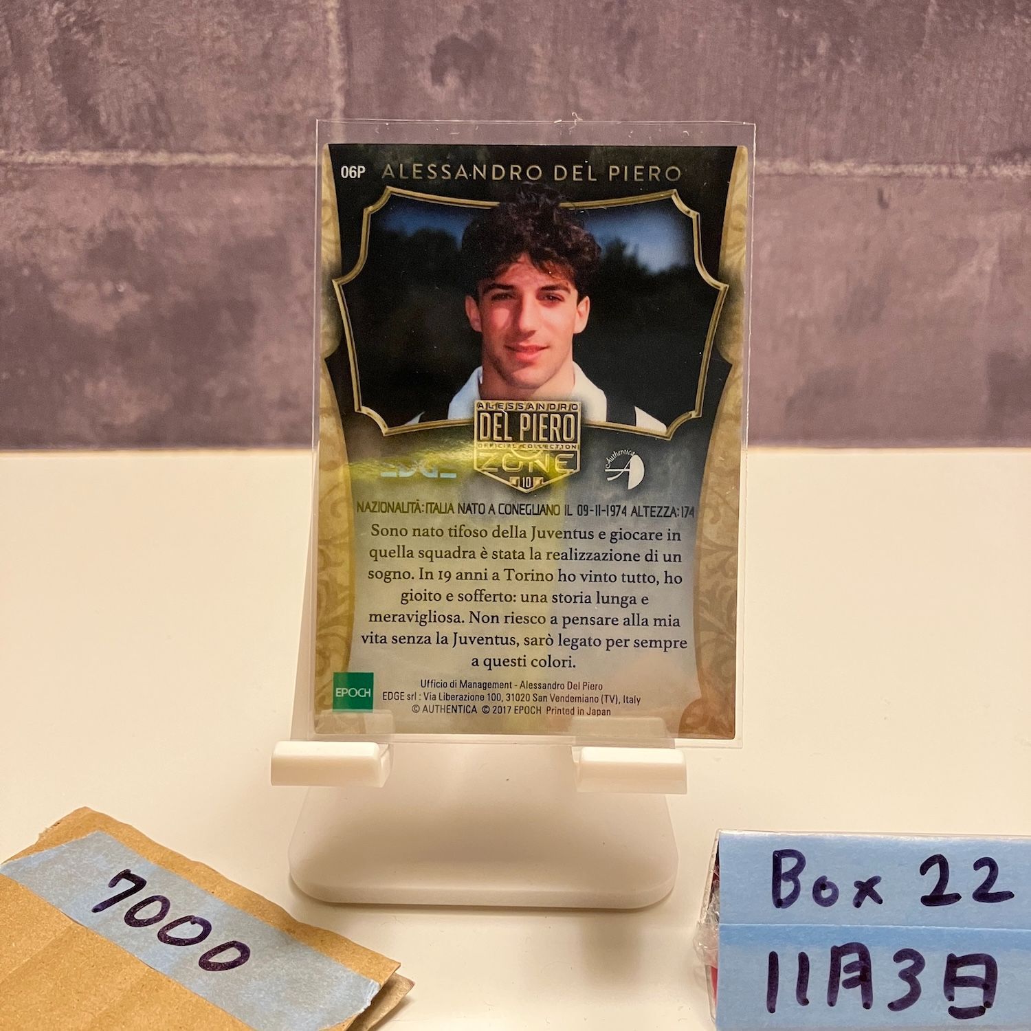 アレッサンドロ・デル・ピエロ　トレーディングカード ランクアップ済み】【F19-2 LE-R】アレッサンドロ・デル・ピエロ ☆6