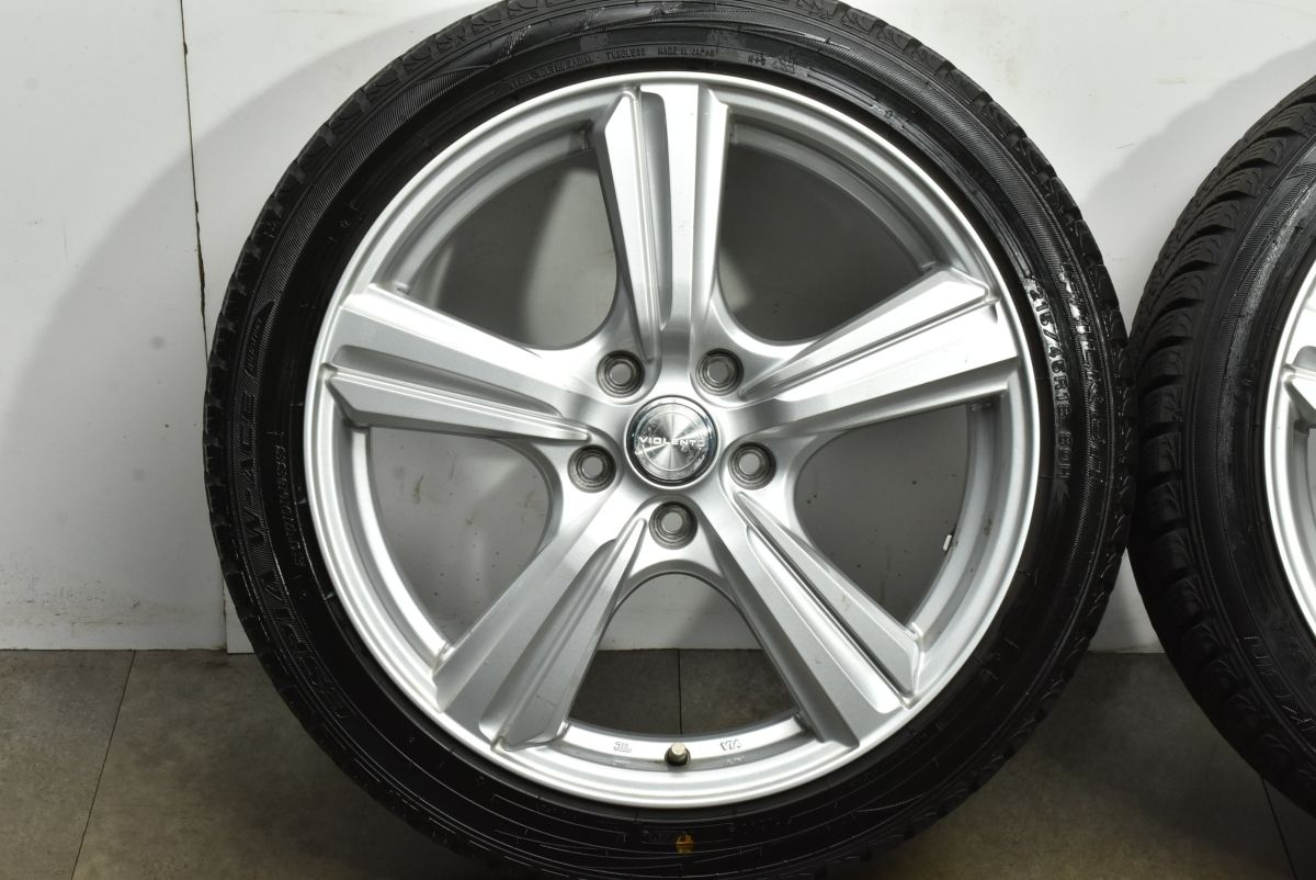  MAZDA 3 ノア ヴォクシー等に 18 in 7 J 48 PCD 114 ファルケン W ACE 215 45 R SAI プリウスα リーフ レヴォーグ 18インチ タイヤ ホイールセット