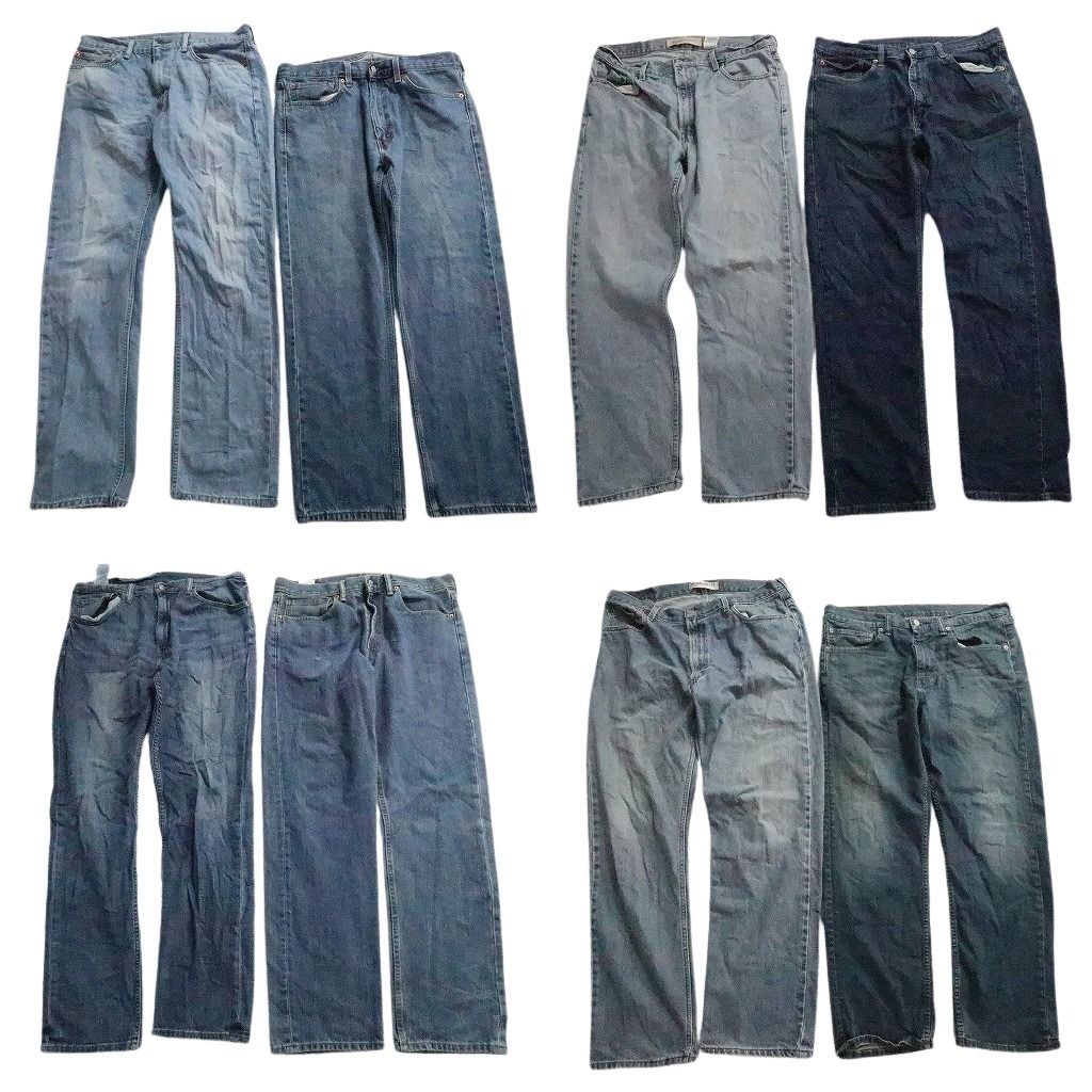 古着卸 リーバイス 505 デニム パンツ セット メンズ 36 アメカジ インディゴブルー フェード 古着 ND 0019