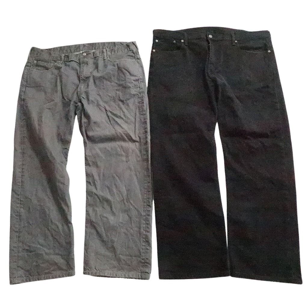 古着卸 まとめ売り リーバイス 569 デニム パンツ セット メンズ 40 |42 |44 ブラック ヒゲ インディゴブルー 古着 ND 0015