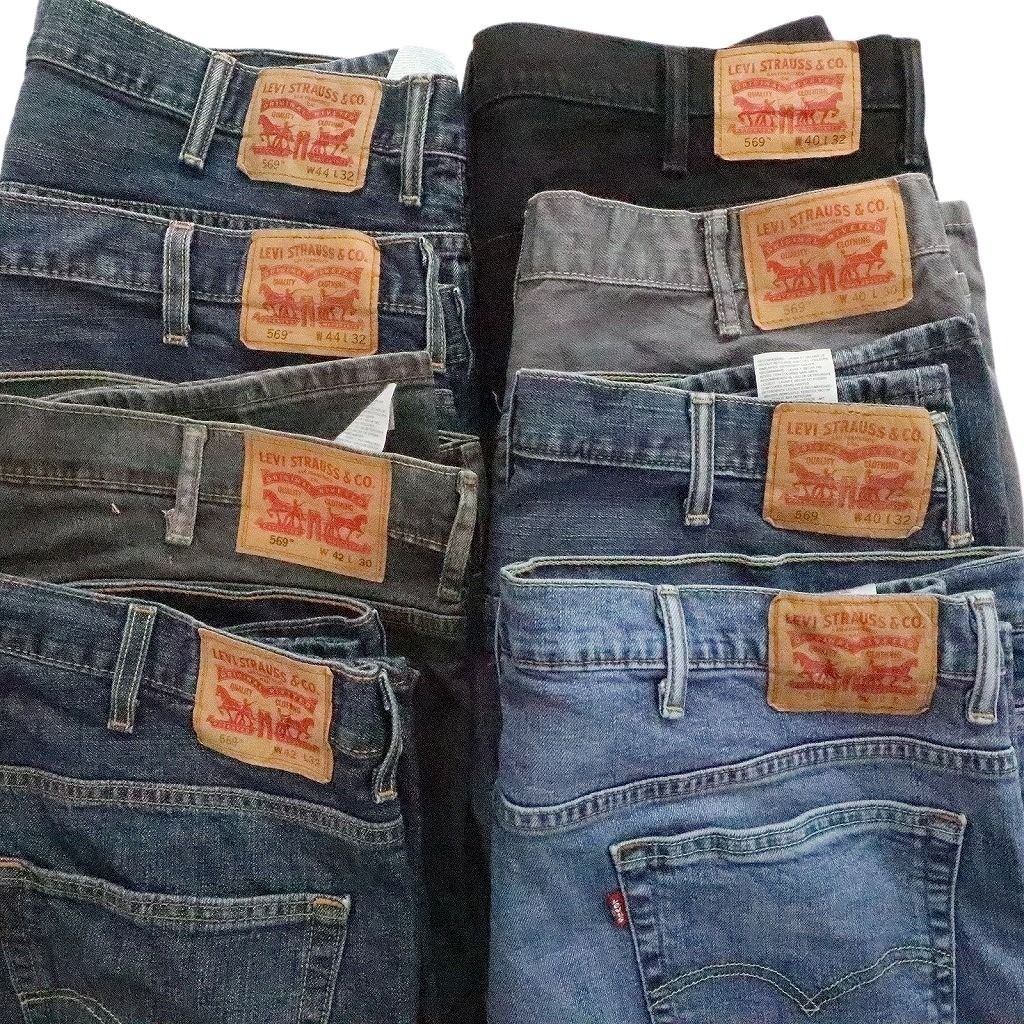 古着卸 まとめ売り リーバイス 569 デニム パンツ 8枚セット (メンズ
