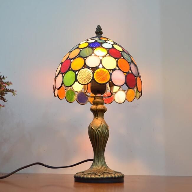 ステンドグラスランプ 電気スタンドアンティークランプ ガラスランプ 寝室暖かいクリエイティブ 照明 ライト フロアスタンド バロック