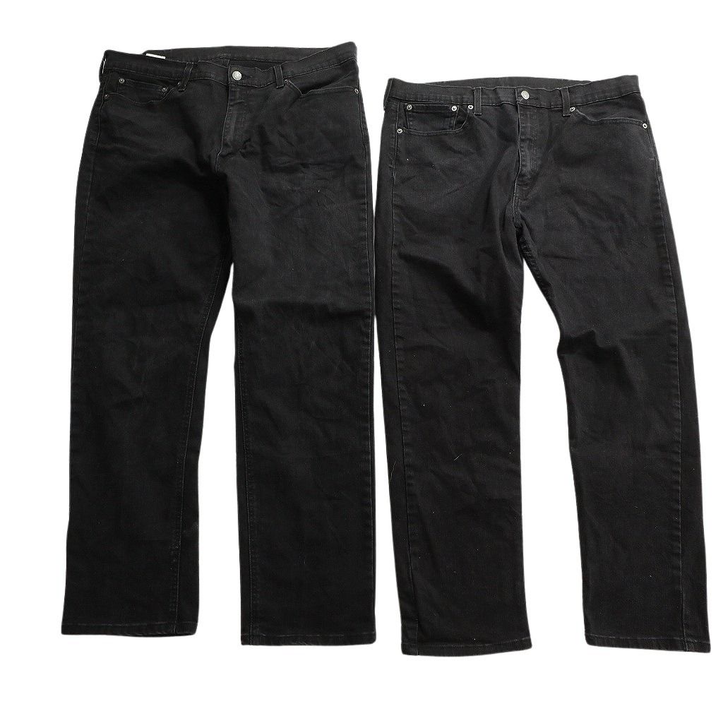 古着卸 まとめ売り リーバイス ブラックデニム パンツ セット メンズ 38 502 514 テーパード 黒パッチ 古着 ND 0005