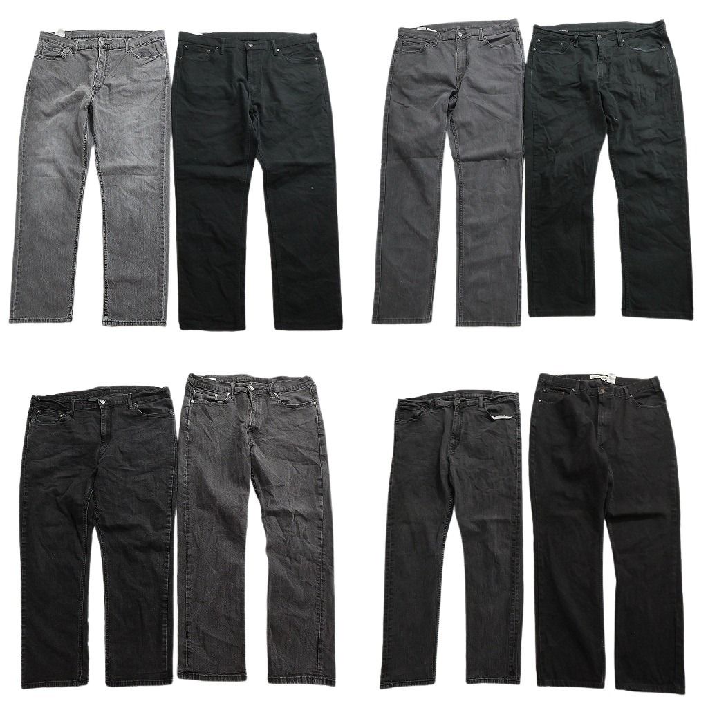 古着卸 まとめ売り リーバイス ブラックデニム パンツ セット メンズ 38 |40 514 541 テーパード アメカジ 古着 ND 0004