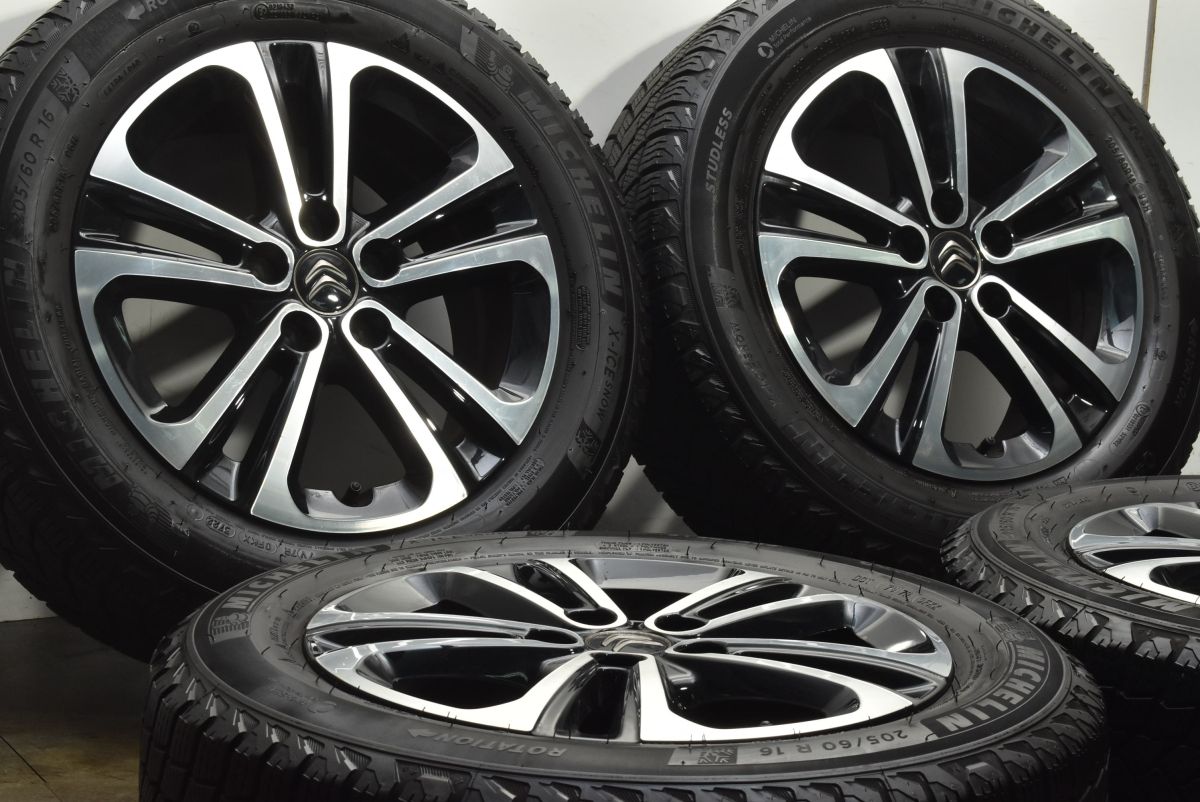 バリ溝】シトロエン ベルランゴ 純正 16in 6.5J +47 PCD108 ミシュラン