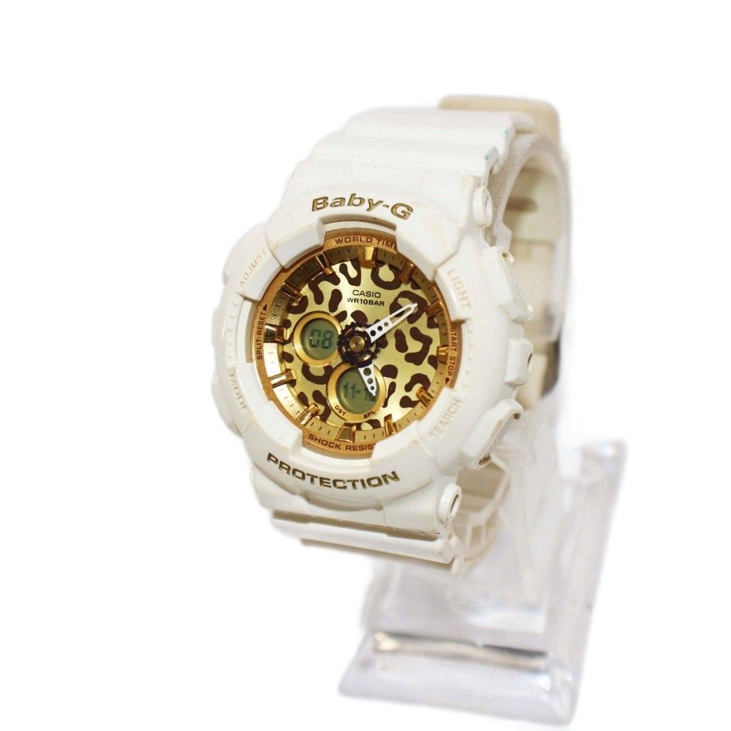 カシオ CASIO Baby-G Leopard Series 腕時計 クオーツ 白 BA-120LP /KH