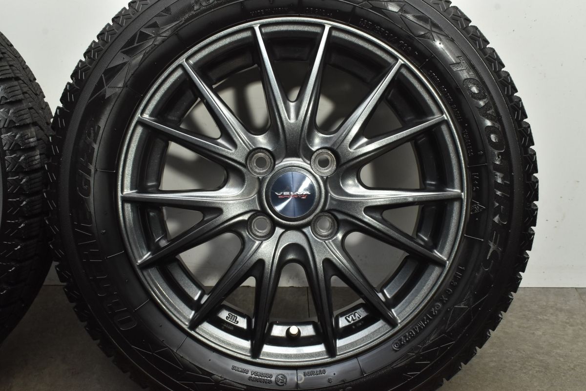  ヴェルヴァ 14 in 4 5 J 45 PCD 100 トーヨー オブザーブ GIZ 2 165 65 R パッソ ルーミー ソリオ トール ブーン ジャスティ 可 14インチ タイヤ ホイールセット