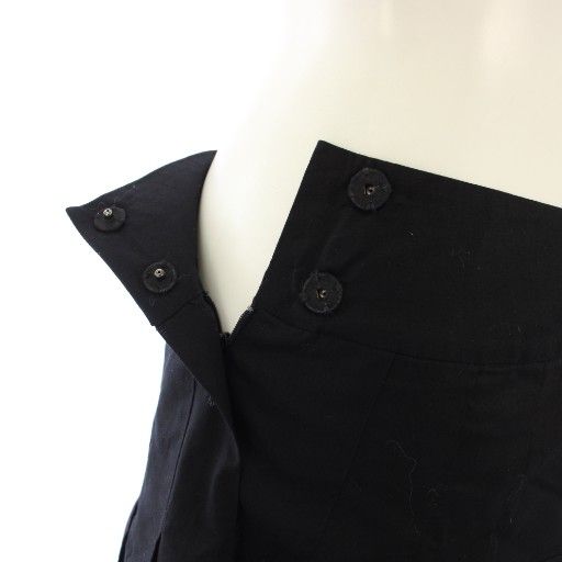 ヴィヴィアンタム VIVIENNE TAM スカート ひざ丈 フレア 刺繍 0 黒 016