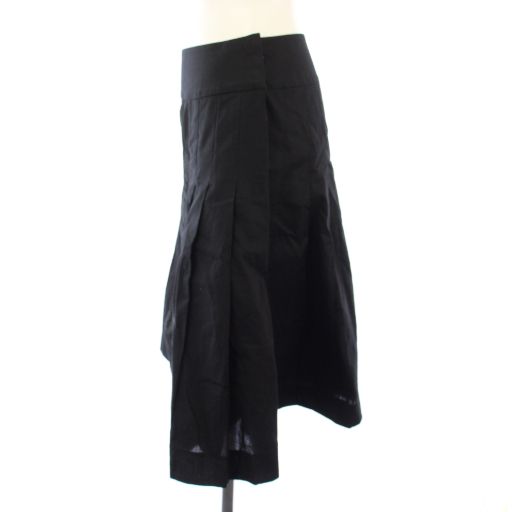 ヴィヴィアンタム VIVIENNE TAM スカート ひざ丈 フレア 刺繍 0 黒 016