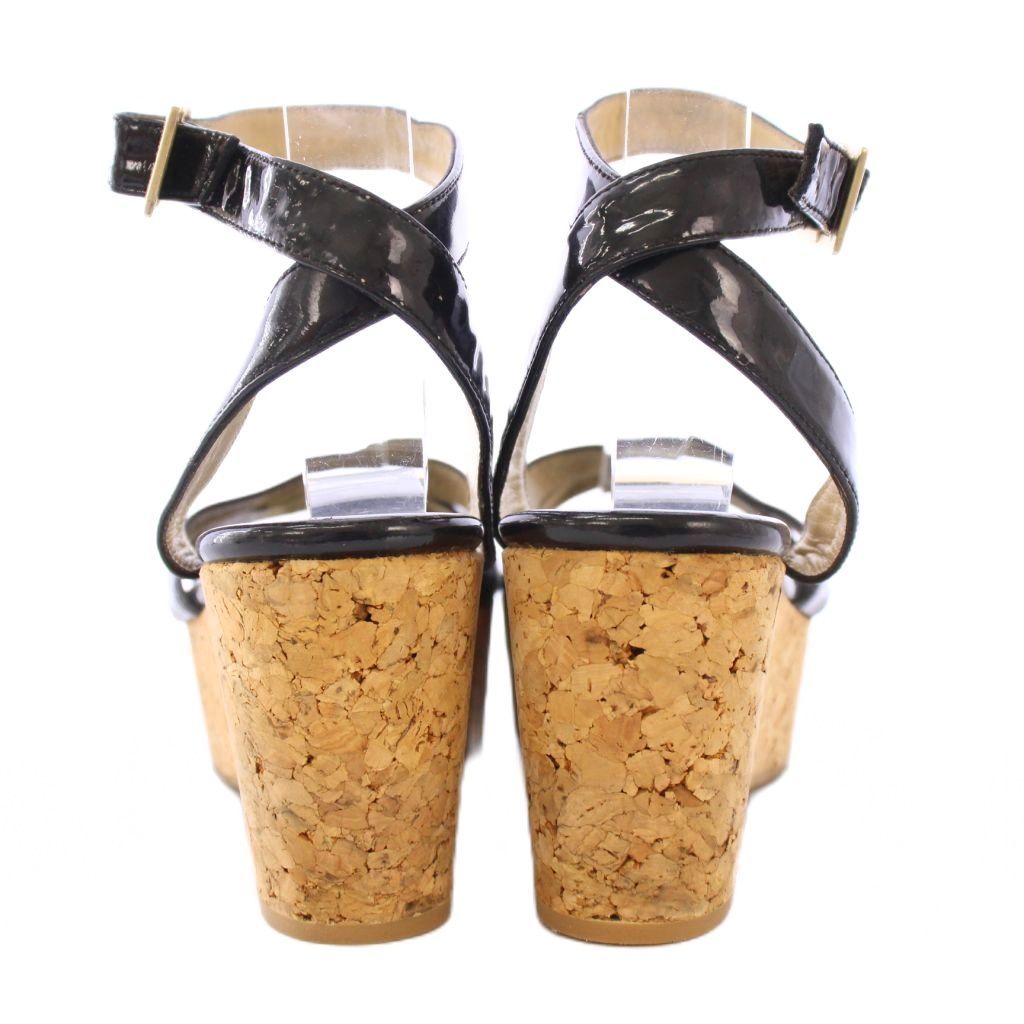 ジミーチュウ JIMMY CHOO ストラップサンダル ラウンドトゥ 厚底