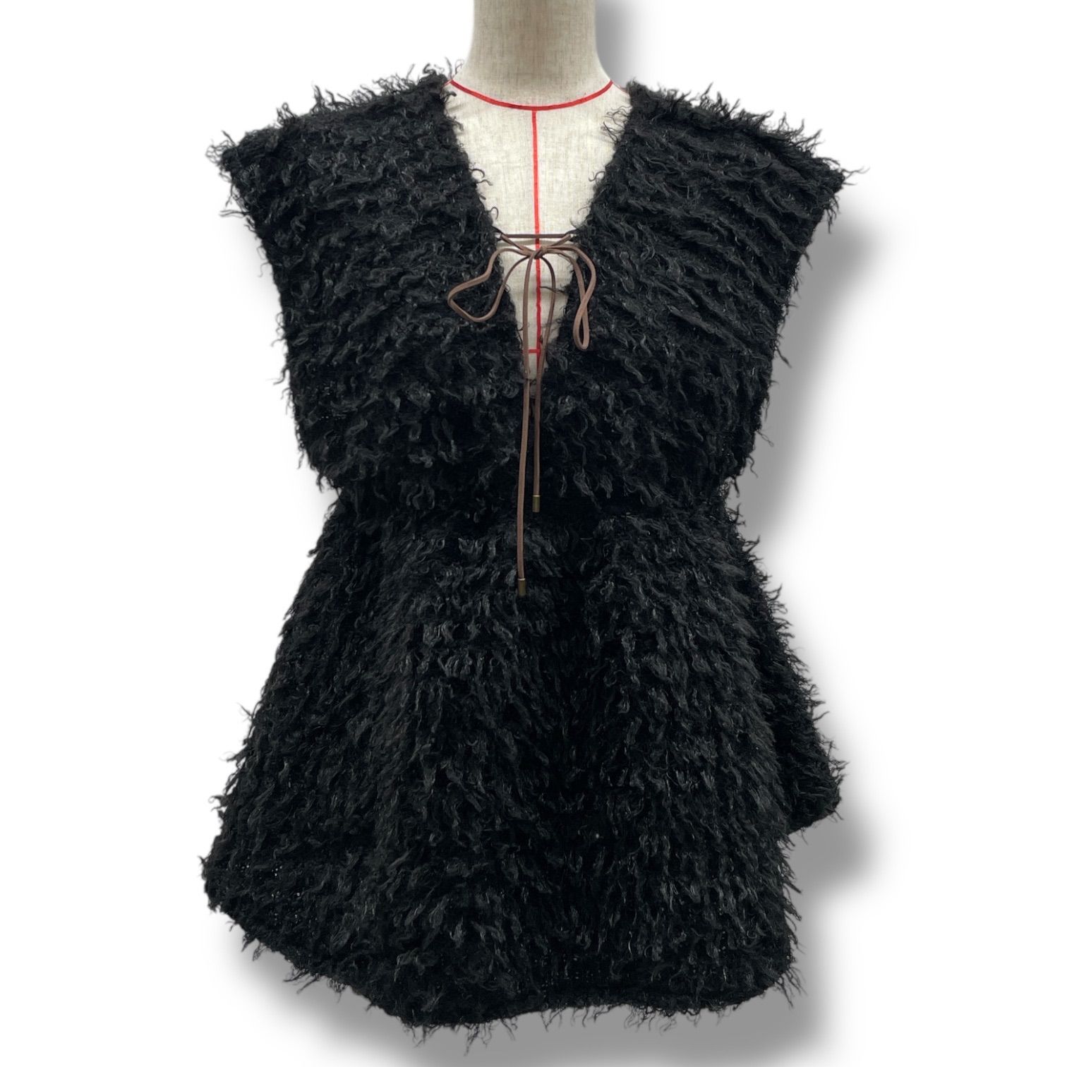 【Eaphi】FLUFFY PEPLUM VEST Eaphi エフィ FLUFFY PEPLUM VEST フラッフィー ペプラム ベスト