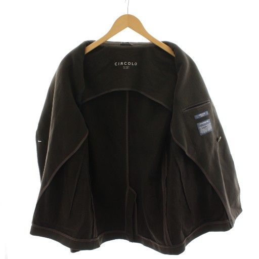 CIRCOLO 1901 ブラウン テーラードジャケット CIRCOLO 1901（チルコロ 1901） セットアップ対応 ウール100％ ダブル
