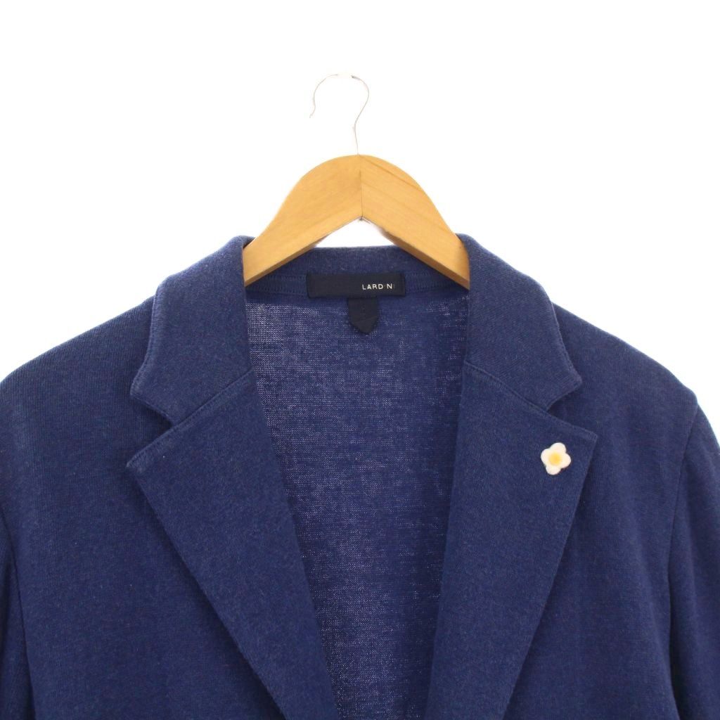 【美品】ラルディーニ　テーラードジャケット　L リネン100 紺　ブートニエール 楽天市場】【最大2万円OFFクーポン対象・12/13～15限定】LARDINI