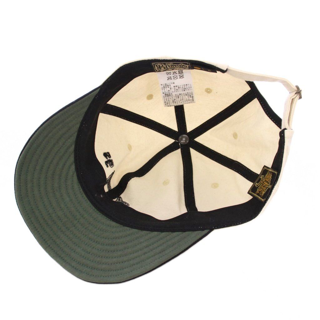 【中古】ジプシー&サンズ ツートーン ベースボールキャップ 帽子 ロゴ 刺繍 6パネル バイカラー F アイボリー 黒 ジプシー&サンズ GYPSY&SONS ツートーン ベースボールキャップ 帽子