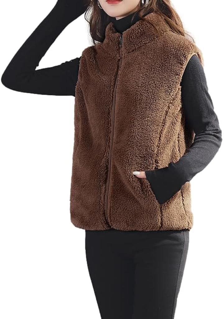 Haberry(ハベリィ) ボア ベスト ノースリーブ フリース もこもこ