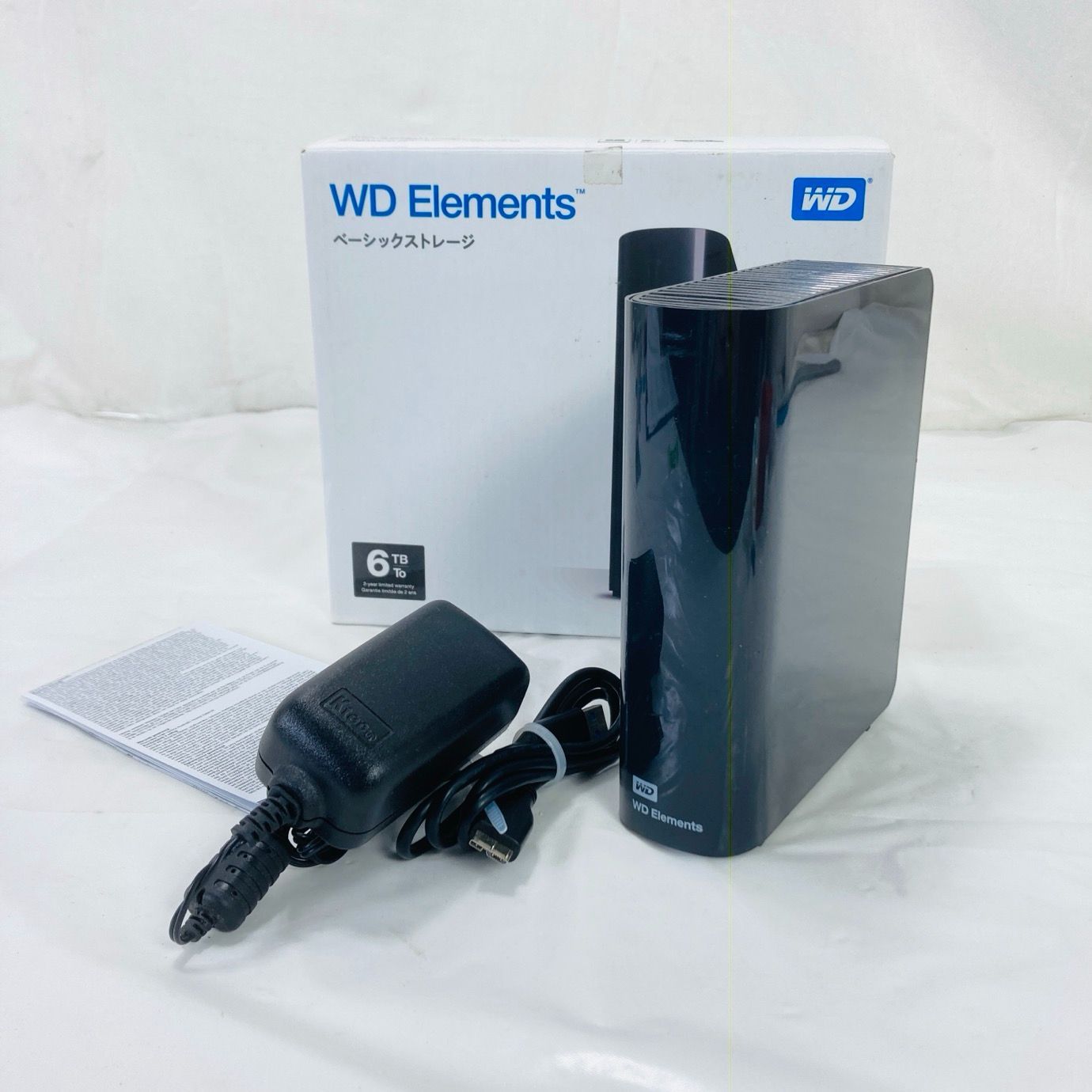 WD デスクトップHDD 6 TB USB 3.0 Elements Desktop 外付けハードディスク 動作品