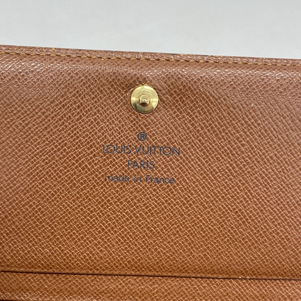 5pa1353】ルイヴィトン 財布 モノグラム ポルトモネビエトレゾール