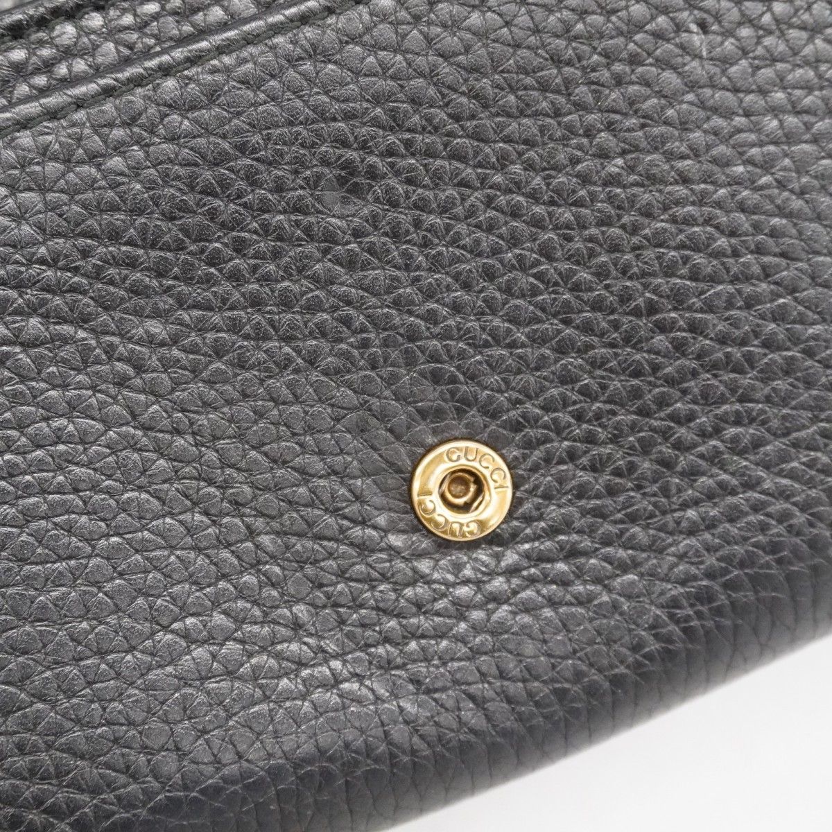 5pa1406】グッチ 長財布 GGマーモント 400586 レザー ブラック