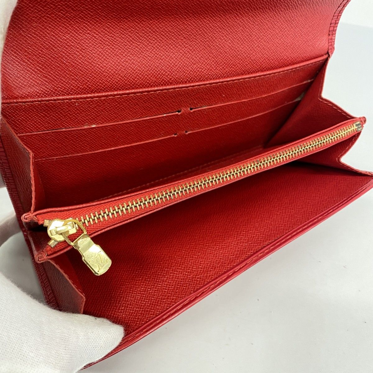 5pa1448】ルイヴィトン 長財布 エピ ポルトフォイユサラ M60316